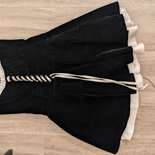 Celine Women's Dress - Black - 6 in black Velvet from Depop, photo 2 of 2