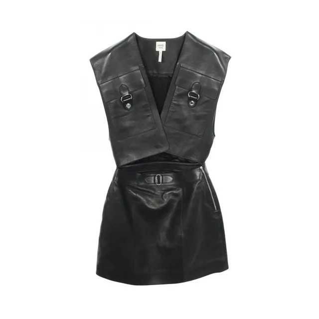 Hermès Dress Sellier Buttons Lambskin in Lambskin from The Reluxe