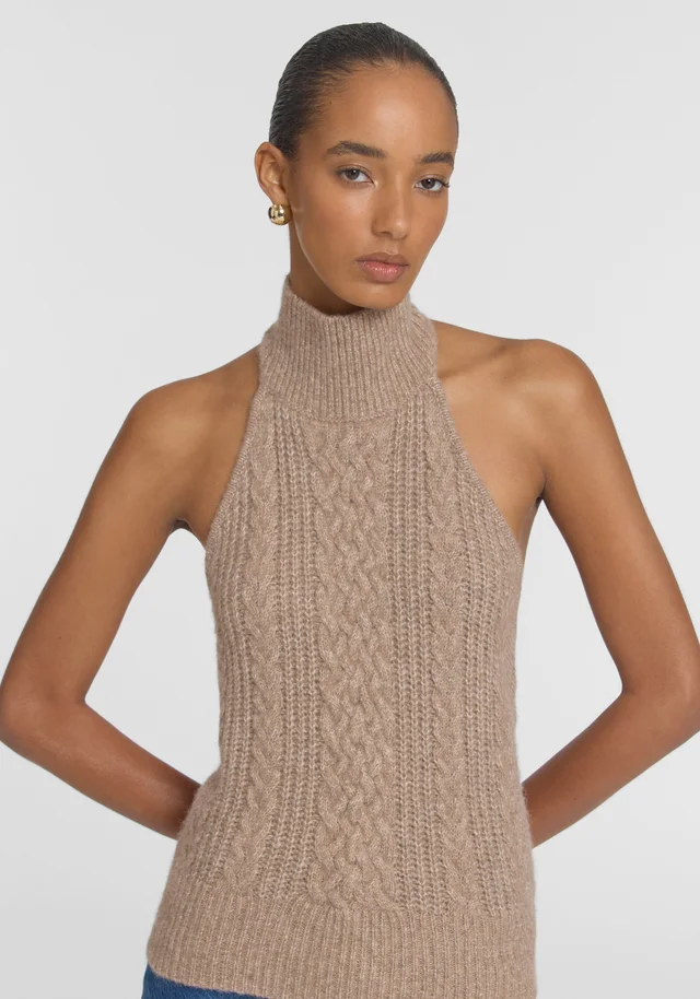 VIKTORIA & WOODS Winona Alpaca Knit Top in Beige from Viktoria & Woods, photo 1 of 1
