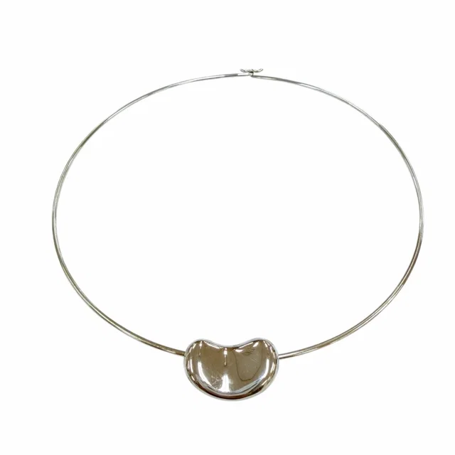 Tiffany & Co. Elsa Peretti Bean Choker 925 Necklace Silver in Silver from The Reluxe