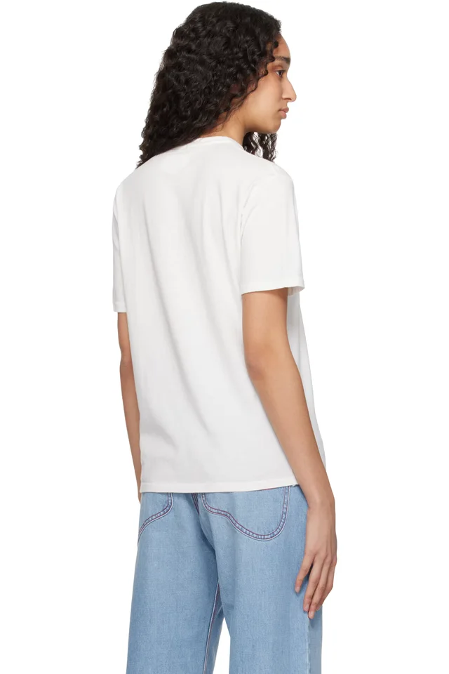 ERL White 'California' Signature T-Shirt, photo 3 of 4 from SSENSE