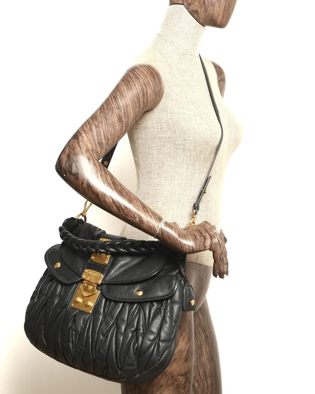 Miu Miu Coffer Matelassé Hobo Bag in Leather from A Retro Tale, photo 9 of 9