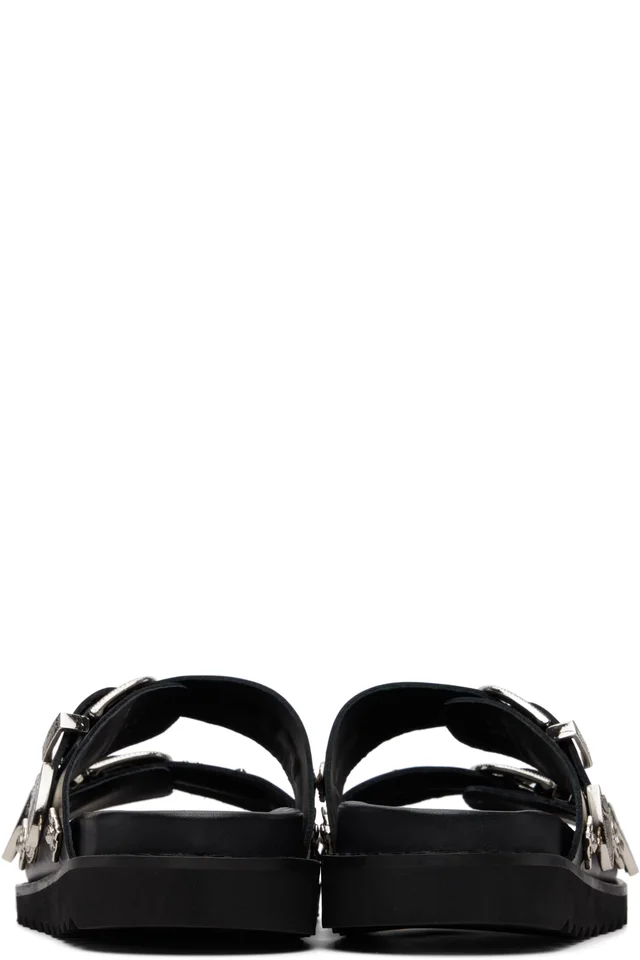Toga Virilis Black Buckle Sandals, photo 2 of 4 from SSENSE