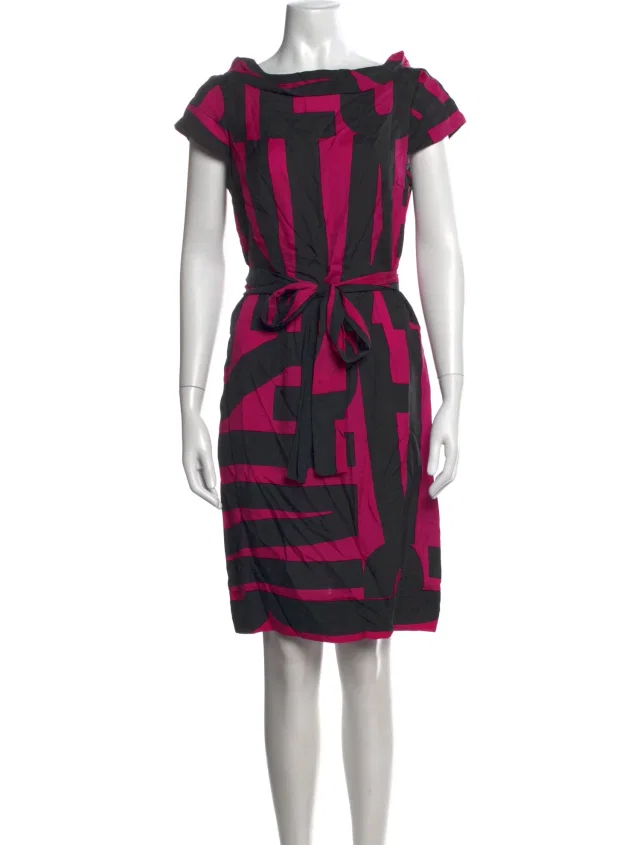 Vivienne Westwood Graphic Print Knee-Length Dress in black from The RealReal