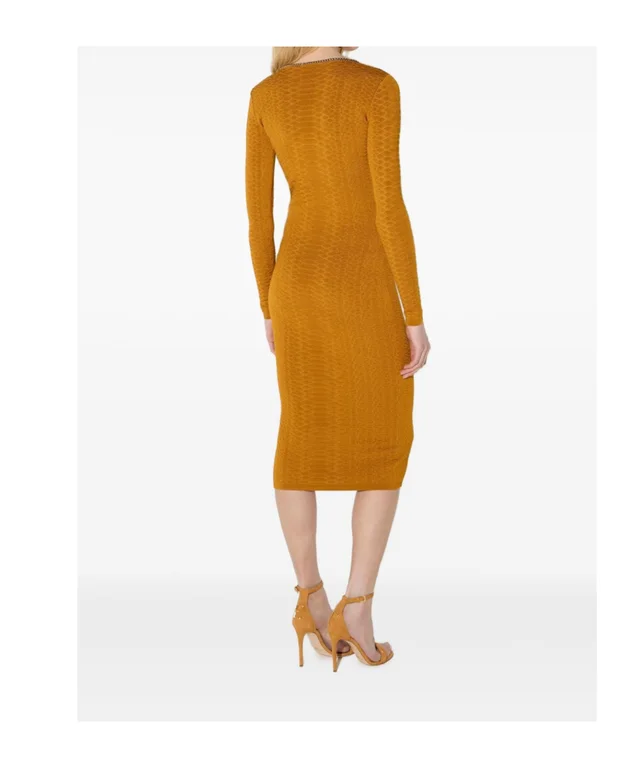 Elisabetta Franchi Snake-print knit dress, photo 4 of 5 from SENSER