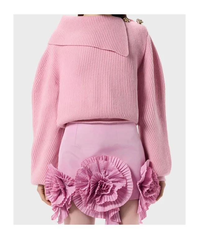 Blumarine Wool jumper with sailor collar and buttons, photo 2 of 4 from SENSER