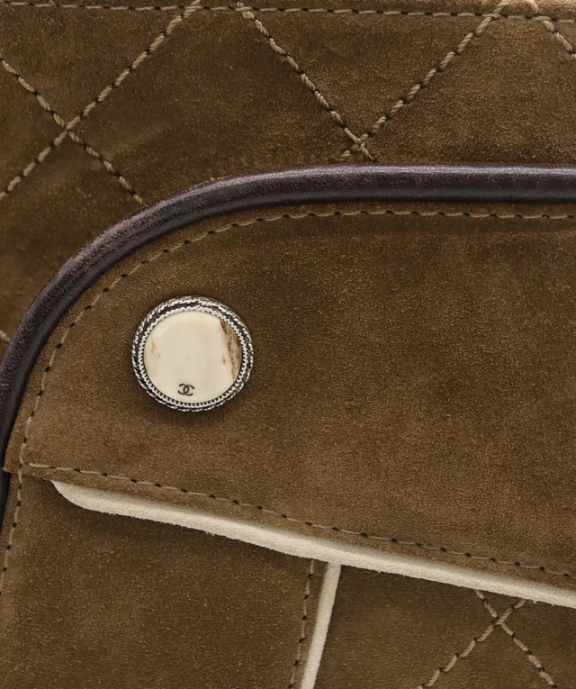 Chanel Shoulder Bag Paris-Salzburg Medium Suede Brown in Brown Suede from Luxury Promise, photo 7 of 19
