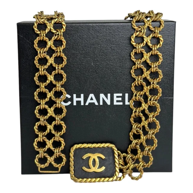 Chanel Vintage Gold Chain Belt in Gold from Luxury Promise