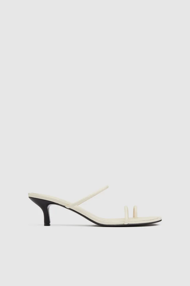St Agni Minimal Strap Heel - Ecru from St. Agni, photo 1 of 1