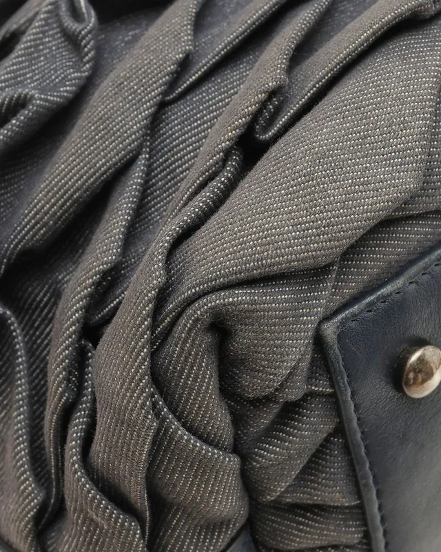 Chanel CC Scale Effect Denim Shopping Bag in Denim from A Retro Tale, photo 6 of 10