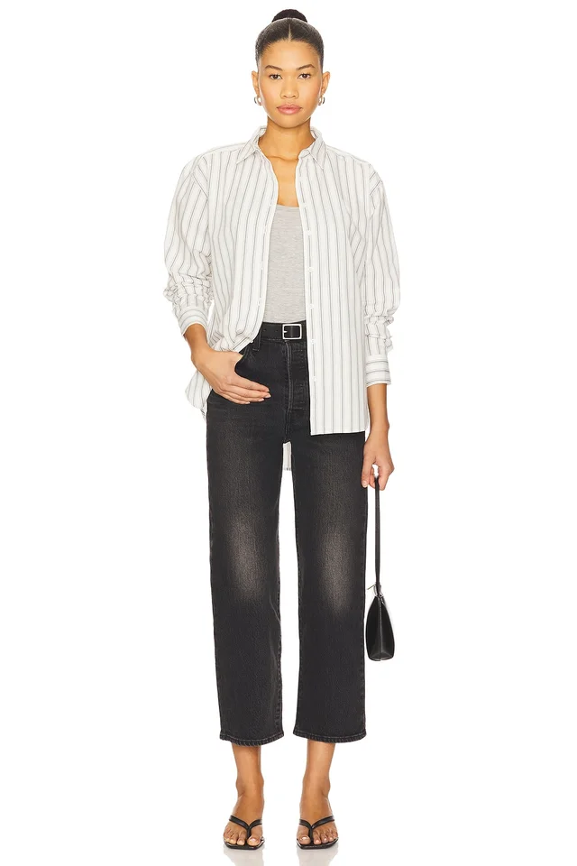 LEVI'S Ribcage Straight Ankle Jeans in Loom About, photo 5 of 6 from REVOLVE (Canada)