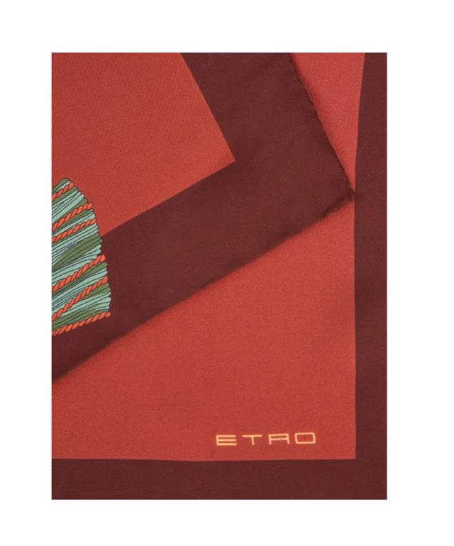 Etro silk scarf with charm motif, photo 5 of 5 from SENSER