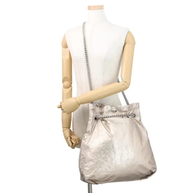 Balenciaga Crash Tote Bag MetalicBeige742941 Leather Size Medium in Leather from GALLERY RARE, photo 5 of 11