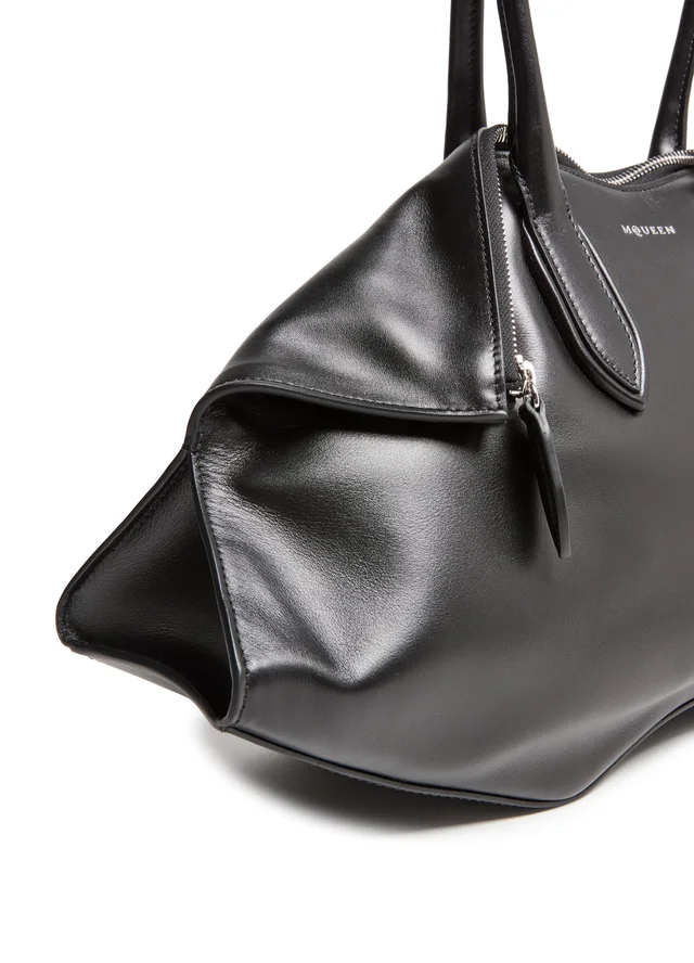 MCQUEEN Manta handbag in Black Calf leather, photo 7 of 8 from 24S (US)