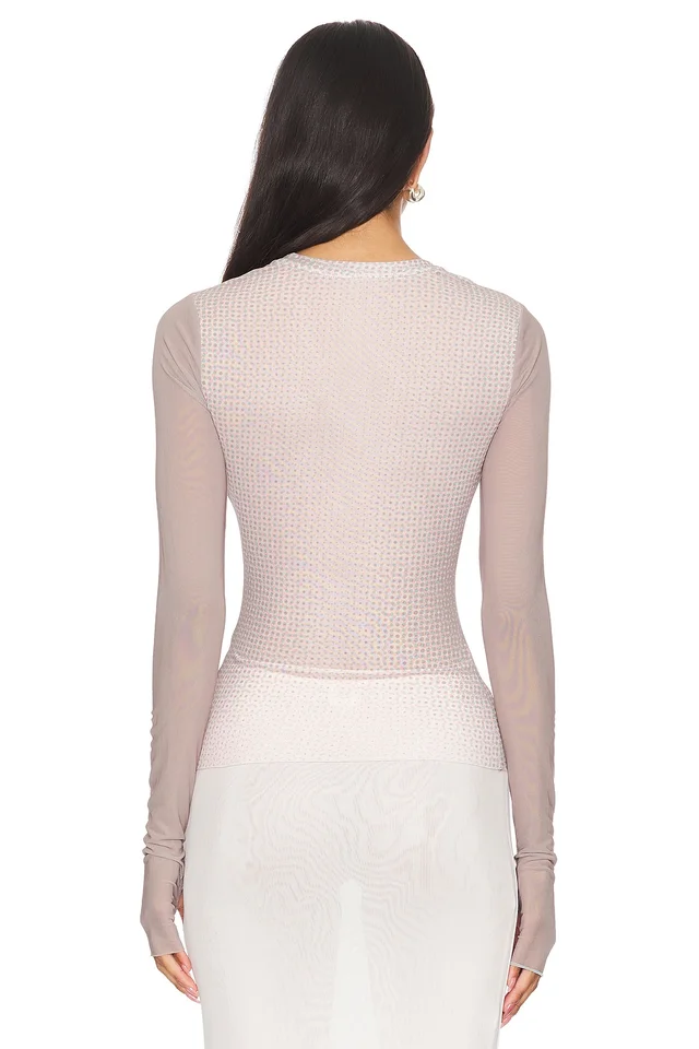 AFRM Kaylee Top in Nude Illusion, photo 5 of 9 from REVOLVE (Canada)