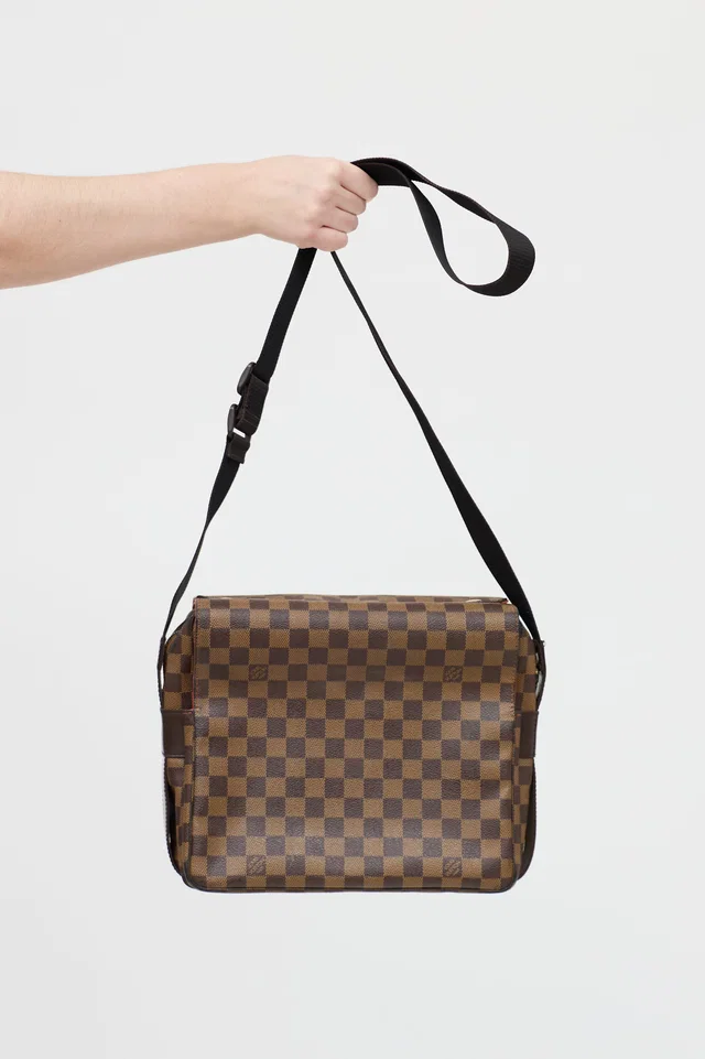 Louis Vuitton 2003 Damier Ebene Naviglio Bag in Brown Coated canvas from VSP Consignment