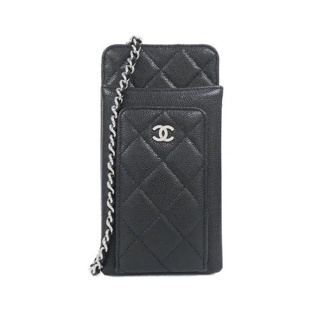 Chanel Timeless Classic Line Phone Case in Caviar leather from The Reluxe