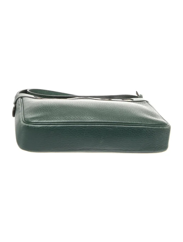 Delvaux Shoulder Bag Vintage in green Leather from The RealReal, photo 5 of 6