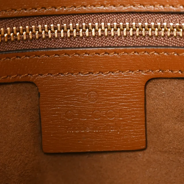 Gucci Boarded Plutone Calfskin Medium Arli Shoulder Bag Nocciola in Calfskin from FASHIONPHILE, photo 6 of 10