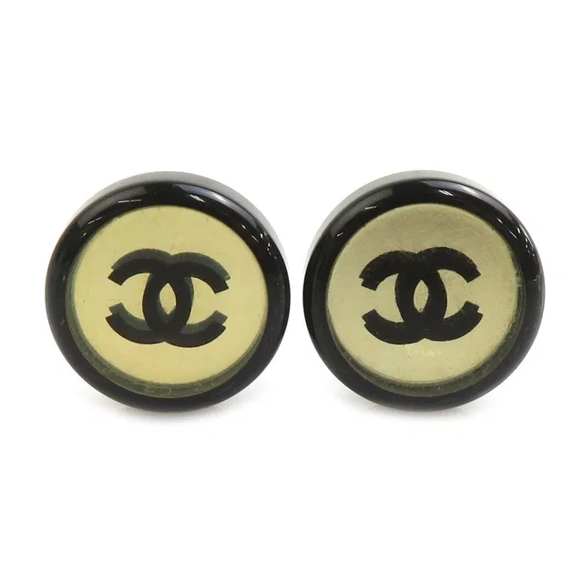 Chanel Earrings Black in Black from The Reluxe
