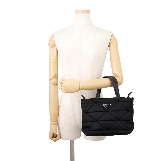 Prada Tessuto Padded 2-Way Tote Bag Black1BG373 Nylon Size Small in Nylon from GALLERY RARE, photo 5 of 18
