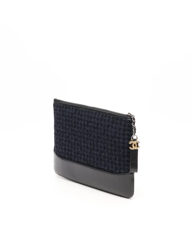 Chanel Gabrielle Quilted Tweed Clutch Bag in Tweed from A Retro Tale, photo 3 of 12