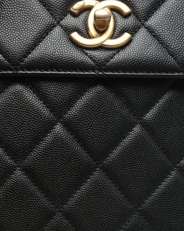 Chanel CC Caviar Chain Backpack in Caviar leather from A Retro Tale, photo 10 of 11