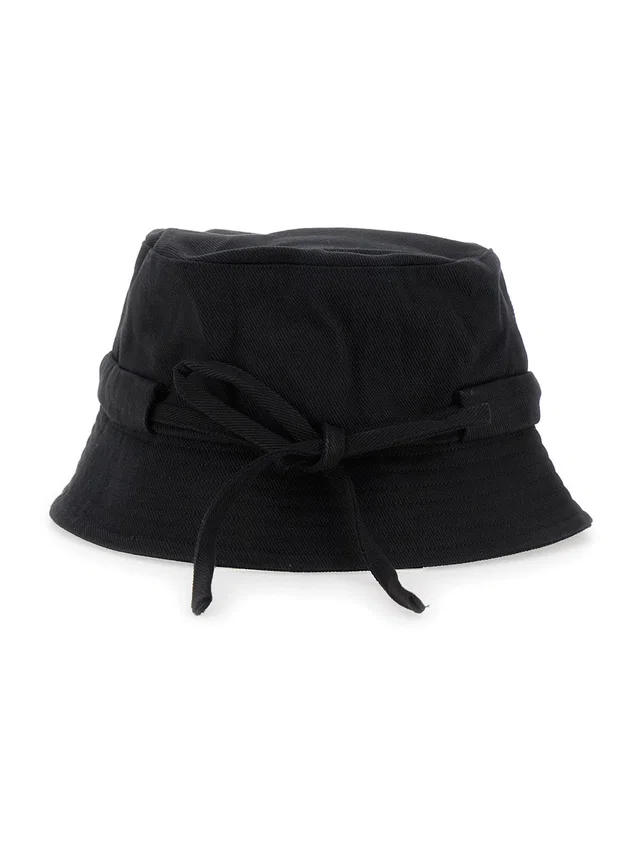 Jacquemus Acu00001ae0 Bucket Hat — Black Cotton in Black from HEWI