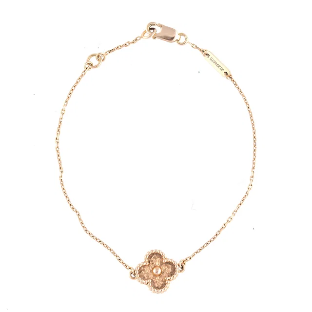 18K Rose Gold Sweet Alhambra Bracelet | Van Cleef & Arpels | Buy at in Pink from Truefacet
