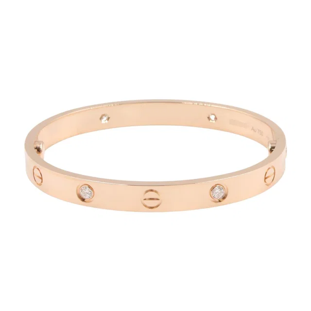 Cartier Love Au750 Diamond Bracelet Size 16 from LuxUness