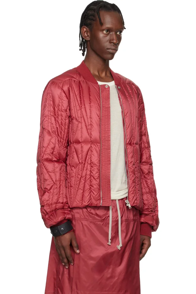 Moncler + Rick Owens Red Geocamo Flight Jacket, photo 2 of 2 from SSENSE