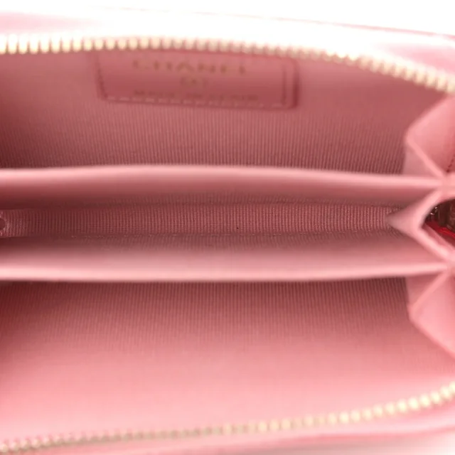 Chanel Caviar Quilted Zip Coin Purse Pink in Pink Caviar leather from FASHIONPHILE, photo 5 of 8