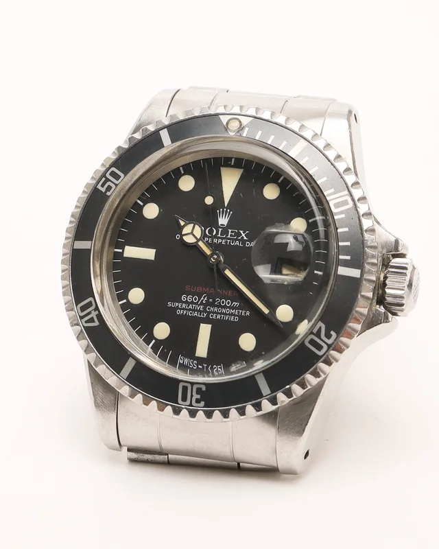 Rolex Red Submariner 40mm Ref 1680 Mint Unpolished 1973 Watch in Red from A Retro Tale, photo 2 of 2