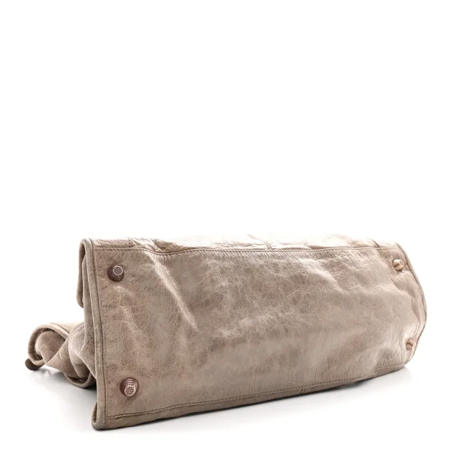 Balenciaga Agneau Giant 12 Rose Gold Hardware Work Gris Poivre in Grey Lambskin from FASHIONPHILE, photo 5 of 14