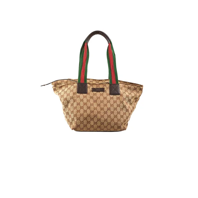 Gucci Vintage Canvas Tote in Canvas from The Purse Affair