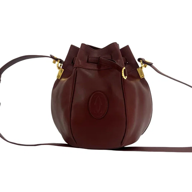 Cartier Must Line Leather Shoulder Bag in Leather from LuxUness