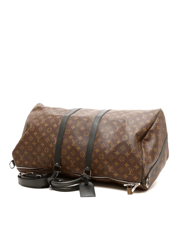 Louis Vuitton Monogram Macassar Keepall Bandoulière 55 Weekend Bag in Canvas from A Retro Tale, photo 5 of 9