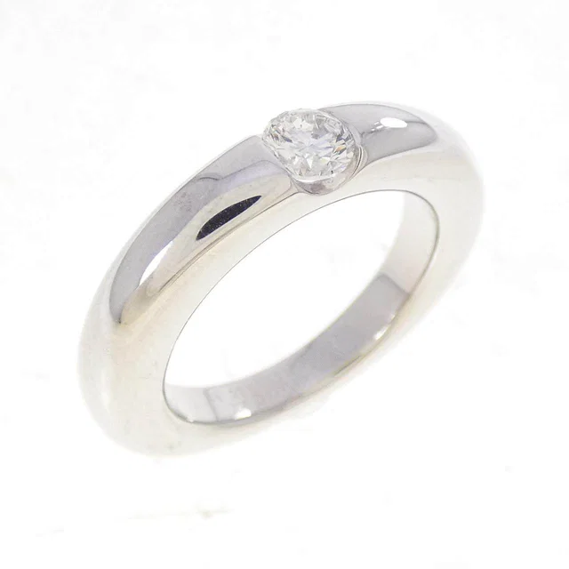 Cartier Ellipse 750 White Gold Diamond Ring Size 9 in White from LuxUness