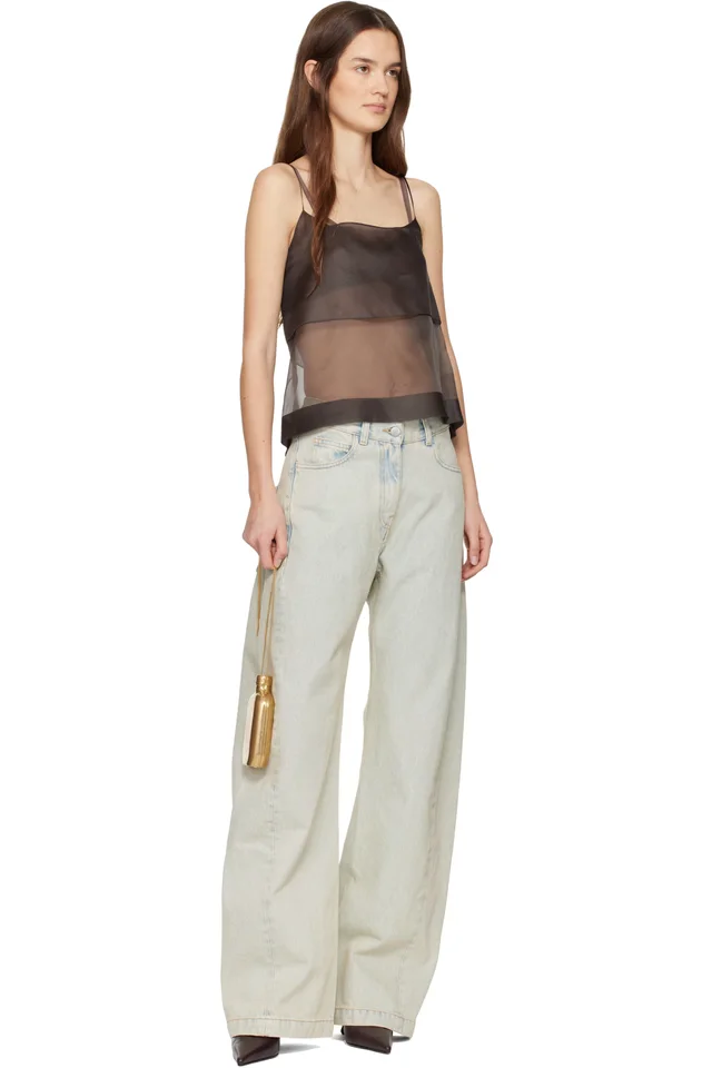 Calvin Klein Collection Blue Loose Jeans, photo 4 of 4 from SSENSE
