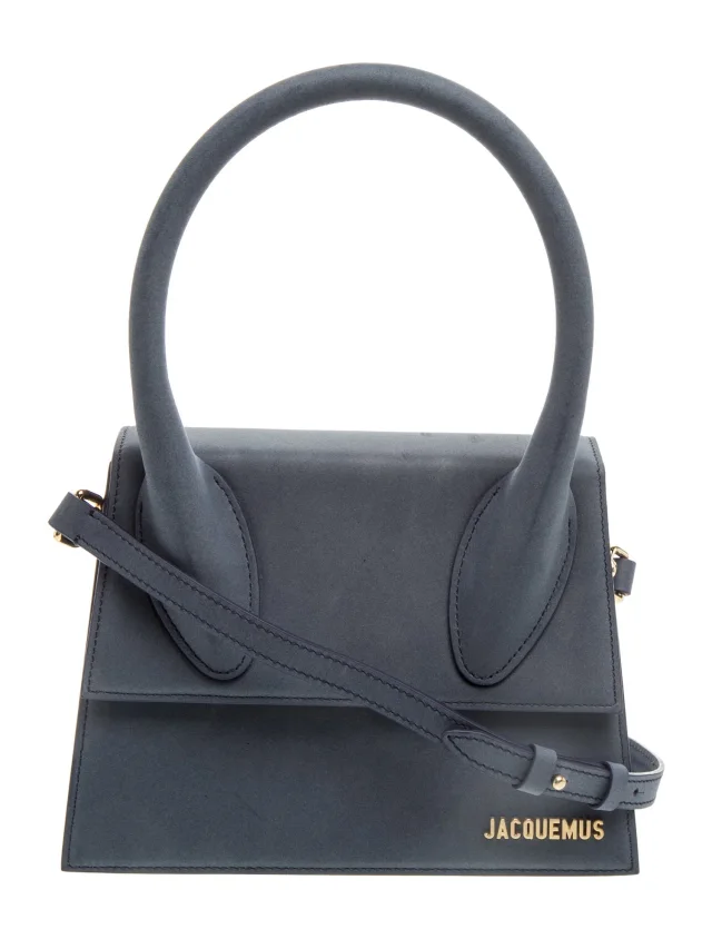 Jacquemus Leather Le Chiquito in blue Leather from The RealReal
