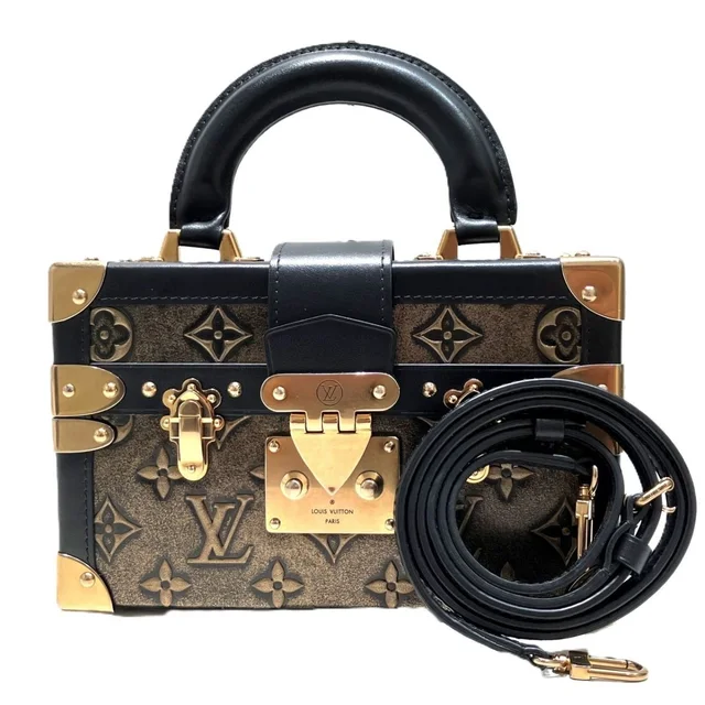 Louis Vuitton Petite Malle Capital Handbag Leather in Leather from The Reluxe