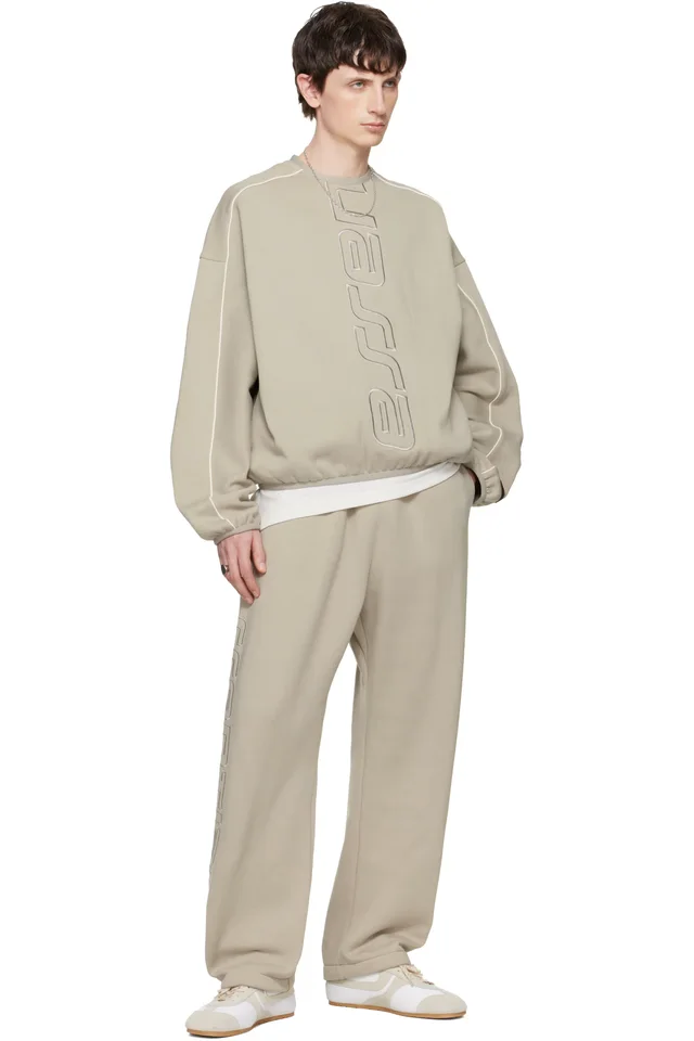 Fear of God ESSENTIALS Gray Active Trace Relaxed Sweatpants, photo 4 of 4 from SSENSE