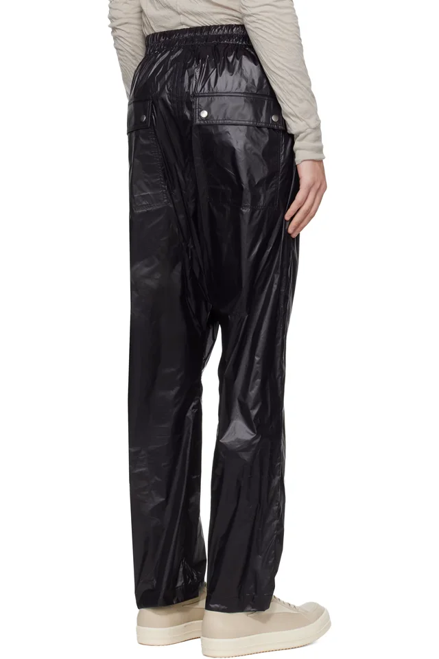 Rick Owens Black Temple Bela Trousers, photo 3 of 4 from SSENSE