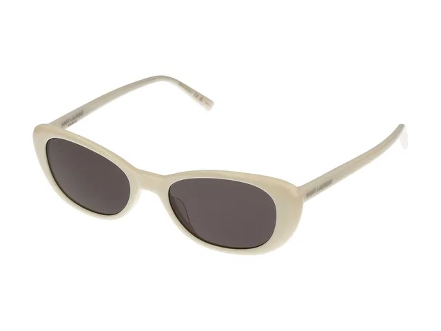Saint Laurent Sl Sunglasses — Ivory Acetate in White from HEWI