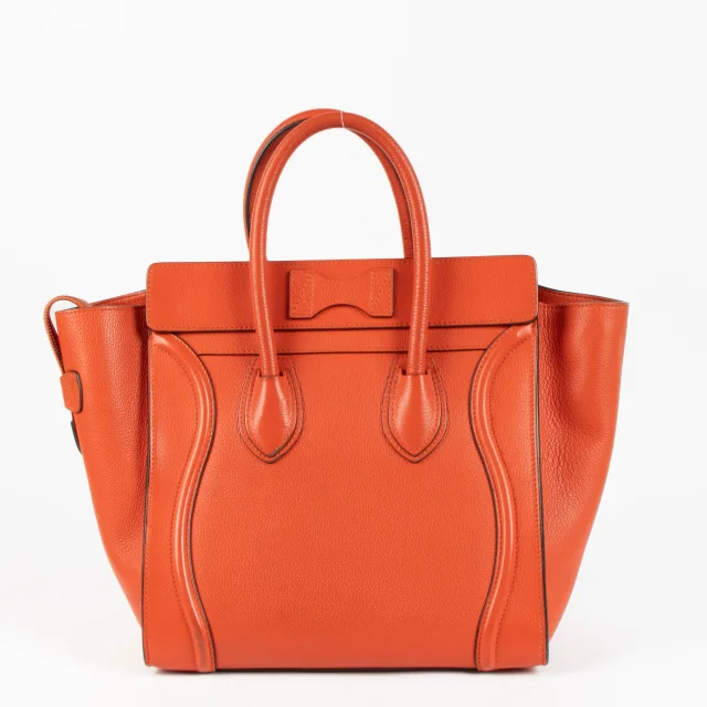 Celine Mini Luggage Tote in Red Leather from Labellov, photo 3 of 7