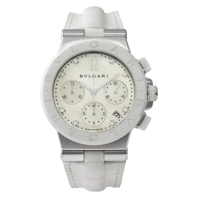 Unused Bvlgari Diagono 37mm DG 37 SC CH in Stainless Steel from Gray And Sons