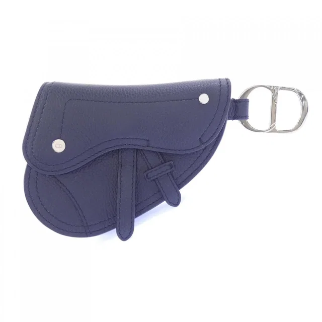 Dior Coin Case Coin Purse Navy in Navy from The Reluxe