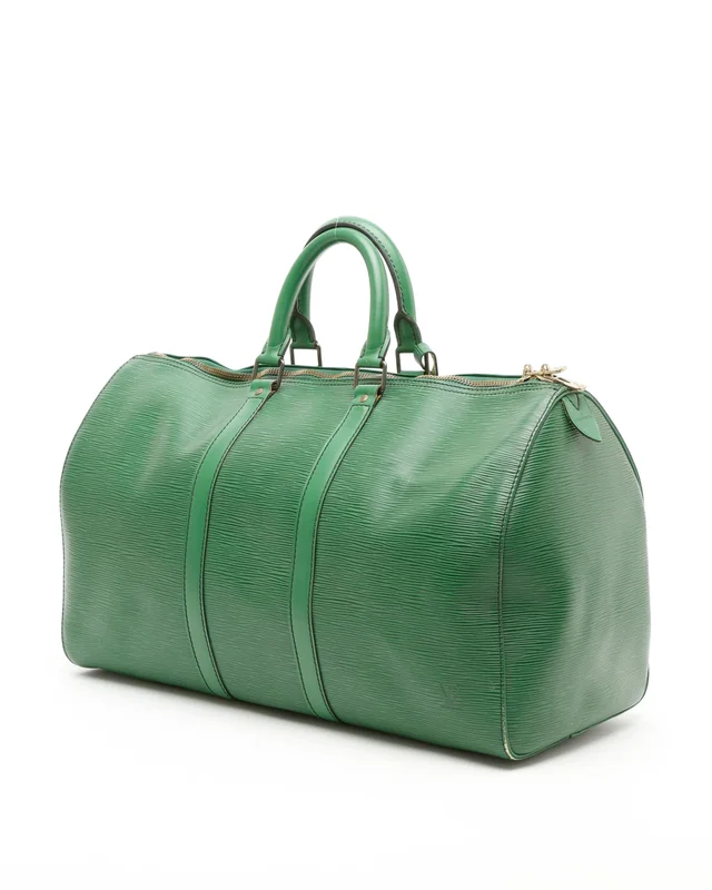 Louis Vuitton Epi Keepall 45 Weekend Bag in Suede from A Retro Tale, photo 3 of 11