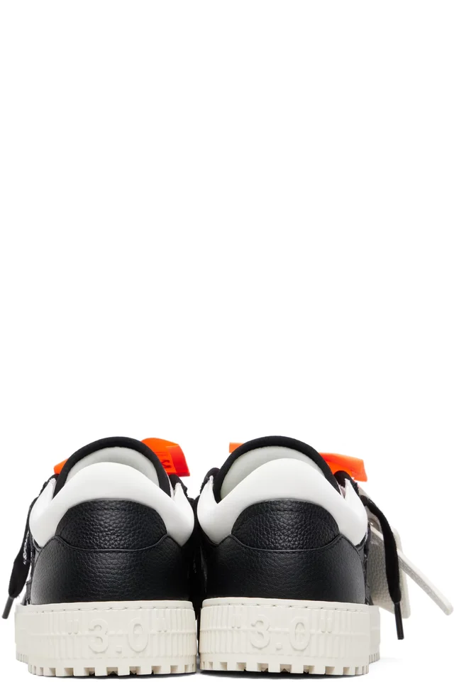 Off-White White & Black 3.0 Court Low Top Sneakers, photo 2 of 5 from SSENSE