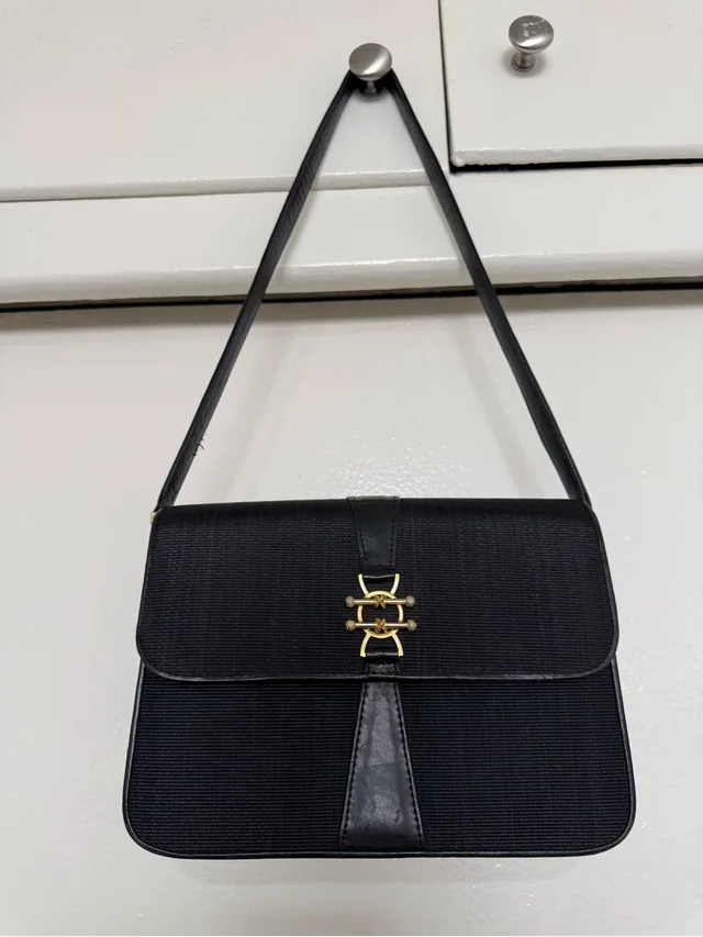 Balenciaga Black Shoulder Bag in black|gold Leather from Poshmark, photo 1 of 1